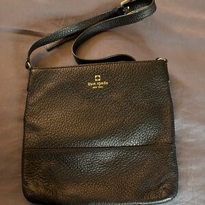 Kate Spade Black Textured Shoulder Bag